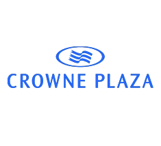 Logo do Crowne Plaza, que utiliza água filtrada por equipamentos AcquaRobot.